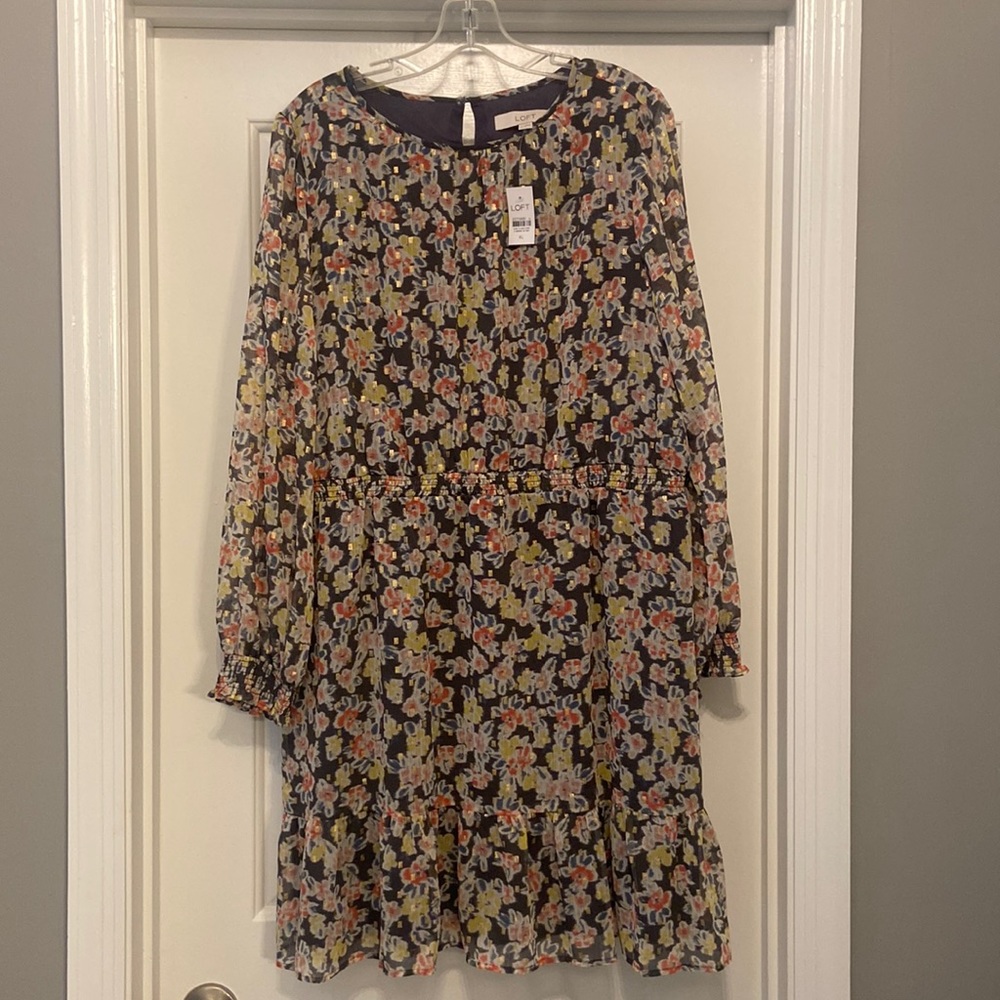 Long Sleeve Dress with cinched  Waist